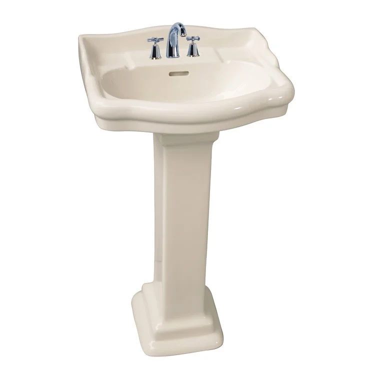 Pedestal Lavatory Stanford 460 Mini Widespread Bisque Oval