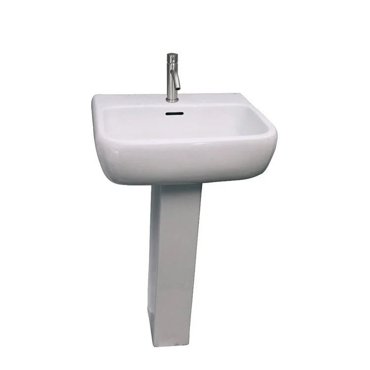 Pedestal Lavatory Metropolitan 420 White Rectangular