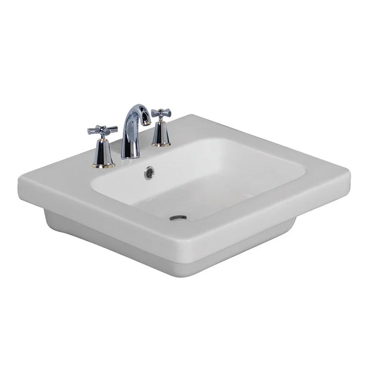 Lavatory Sink Resort 650 Wall Hung 25-5/8 Inch 8 Inch Spread White