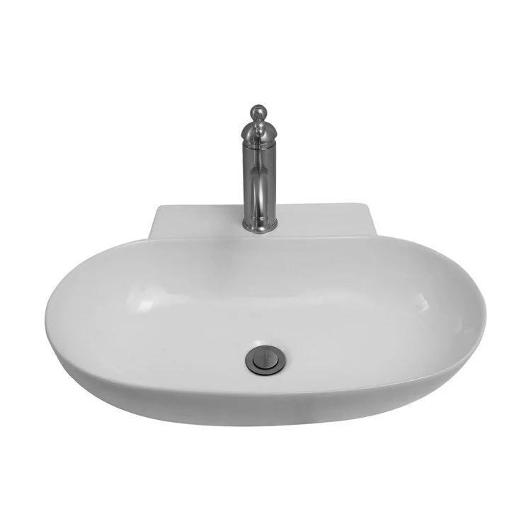 Lavatory Sink Leith Wall Hung 22 Inch Oval White