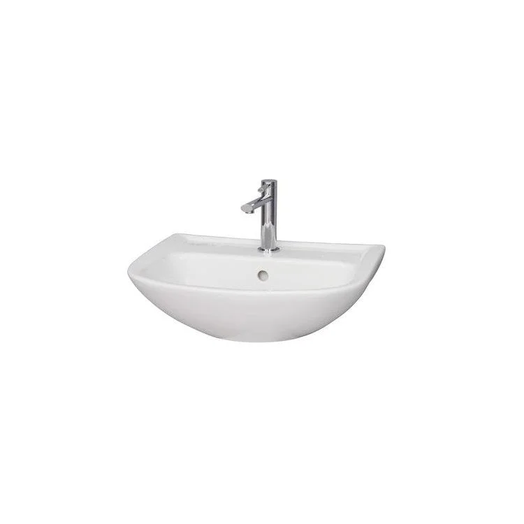 Lavatory Sink Lara Wall Hung 17 Inch White