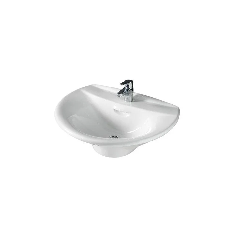 Lavatory Sink Venice 520 Wall Hung 13 Inch 6 Inch Spread White