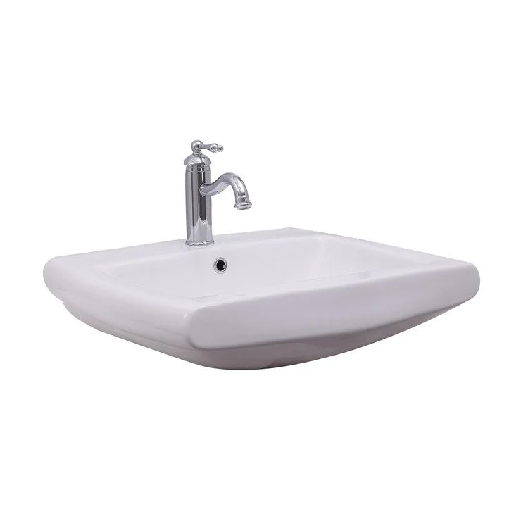 Lavatory Sink Ambrose Wall Hung 18-1/2 Inch White