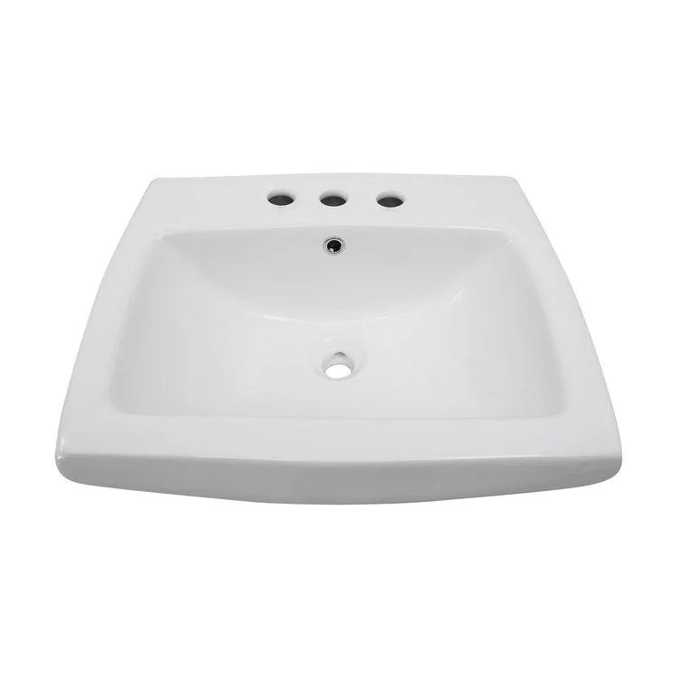 Lavatory Sink Ambrose Wall Hung 18-1/2 Inch 6 Inch Spread White