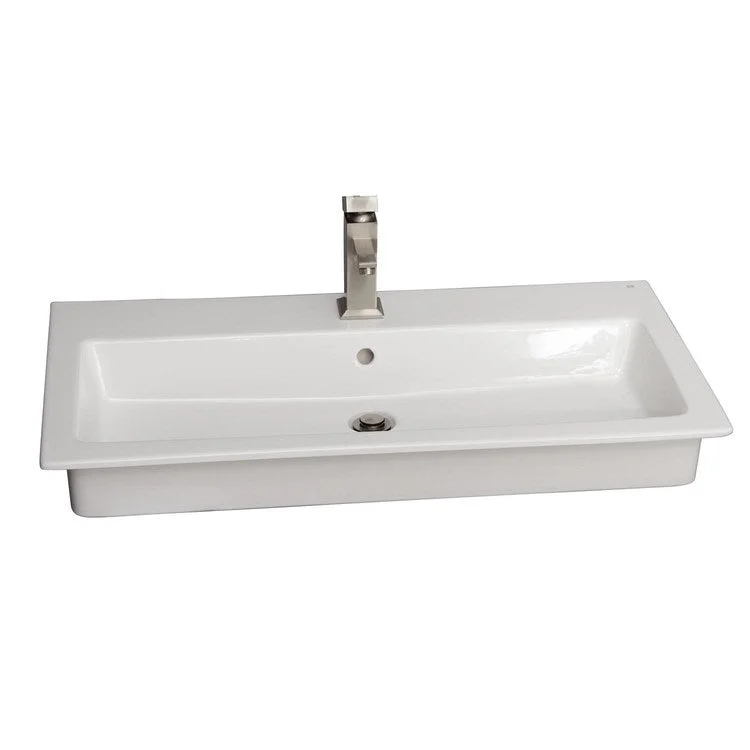 Lavatory Sink Harmony Drop In 47 Inch White