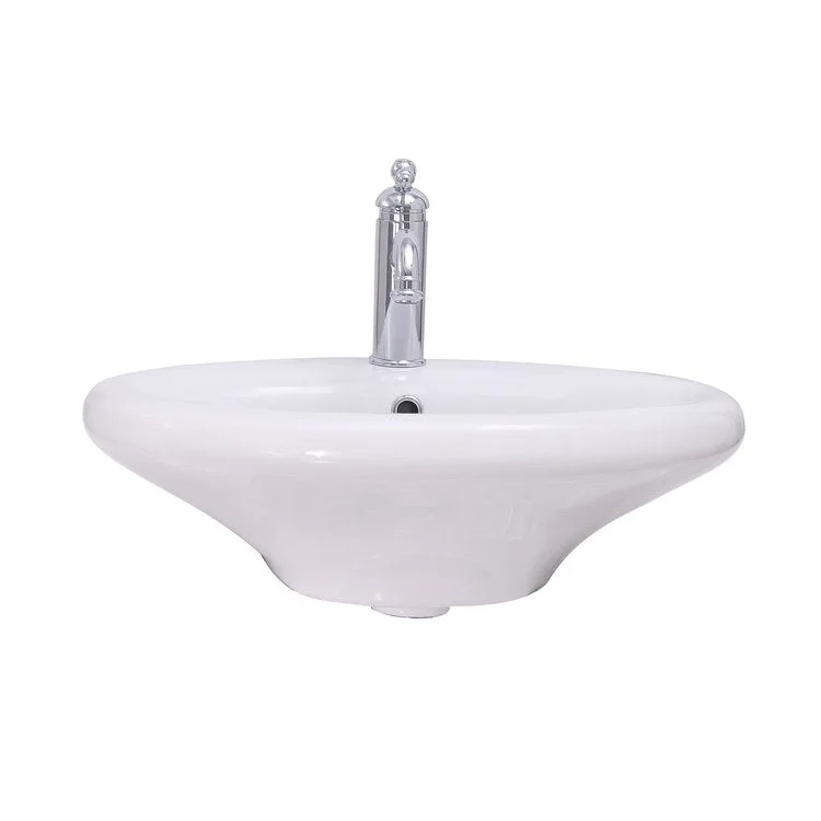 Lavatory Sink Collins Wall Hung with Overflow 22-1/2 Inch White