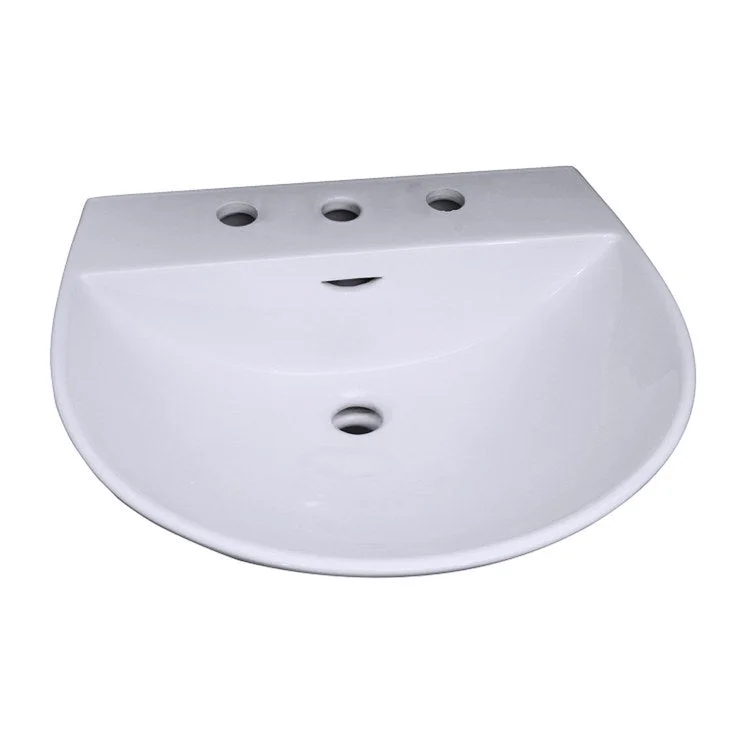 Lavatory Sink Reserva 450 Wall Hung 17-3/4 Inch 8 Inch Spread White