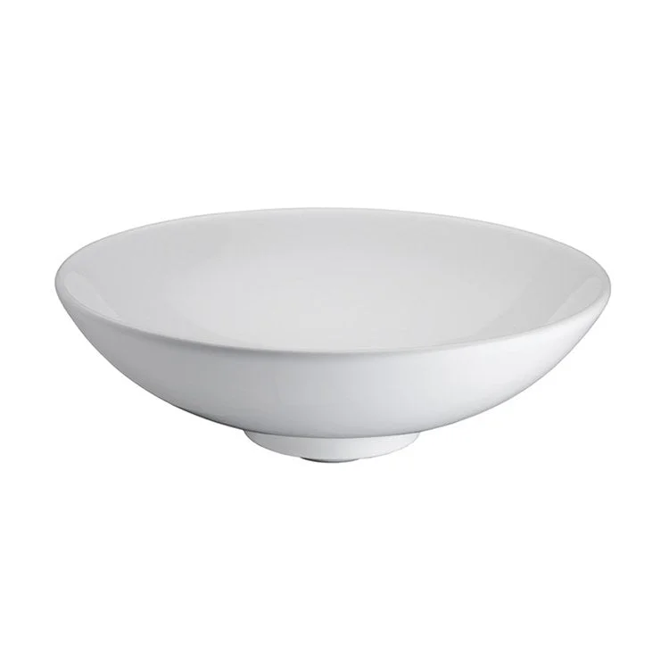 Vessel Diana Above Counter Large 18-1/8 Inch White Fireclay