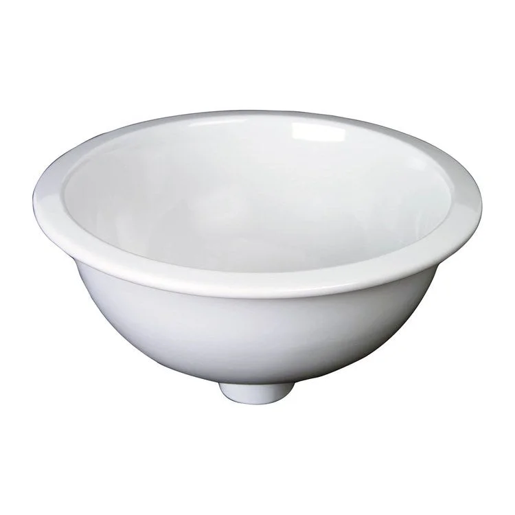 Lavatory Sink Emma 15-3/4 Inch Circle White