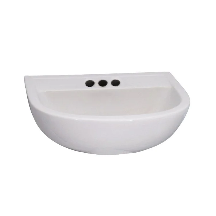 Lavatory Sink Compact 450 Wall Hung 17-3/4 Inch 4 Inch Spread White