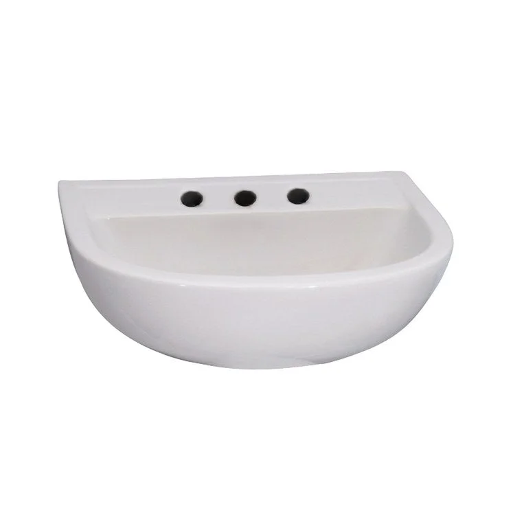 Lavatory Sink Compact 450 Wall Hung 17-3/4 Inch 8 Inch Spread White