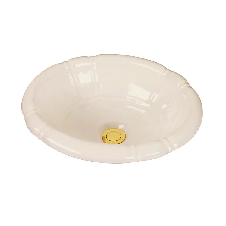 Lavatory Sink Sienna Drop In 15-1/2 Inch Circle Bisque