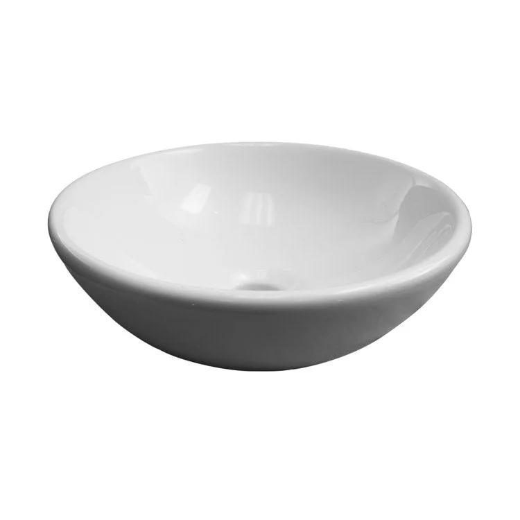 Vessel Essie Above Counter Oval 11-1/4 Inch White Vitreous China