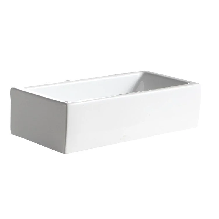 Lavatory Sink Randolph Above Counter 19-1/2 Inch Rectangle White