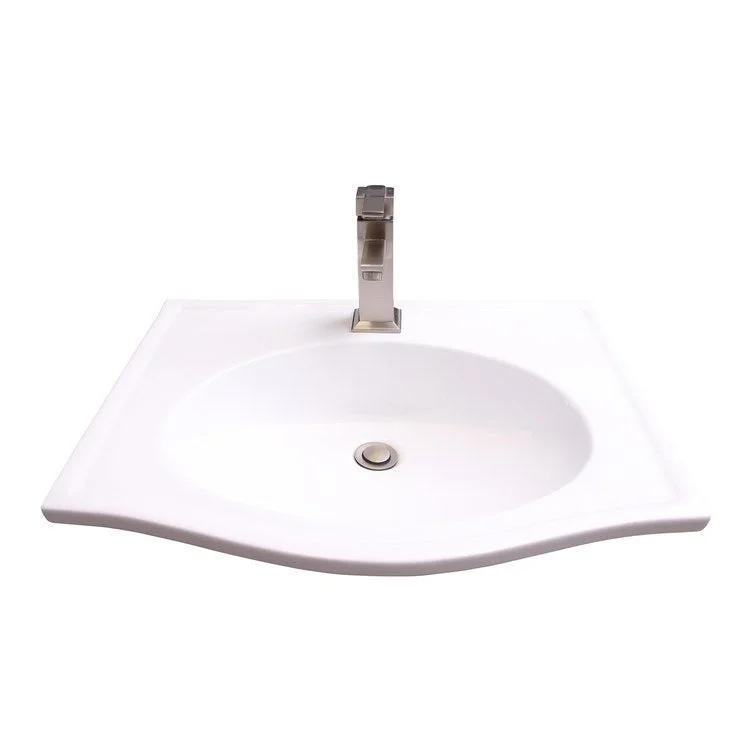 Lavatory Sink Carlisle Wall Hung 25 Inch White