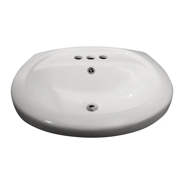 Lavatory Sink Belmont Wall Hung 17-1/2 Inch 4 Inch Spread White