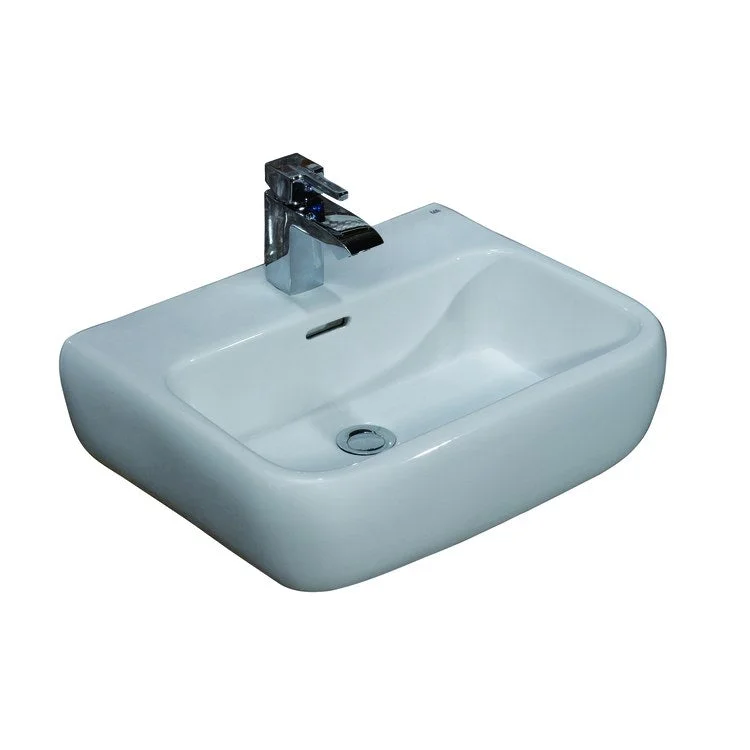 Lavatory Sink Metro 520 Wall Hung 20-5/8 Inch Rectangle White