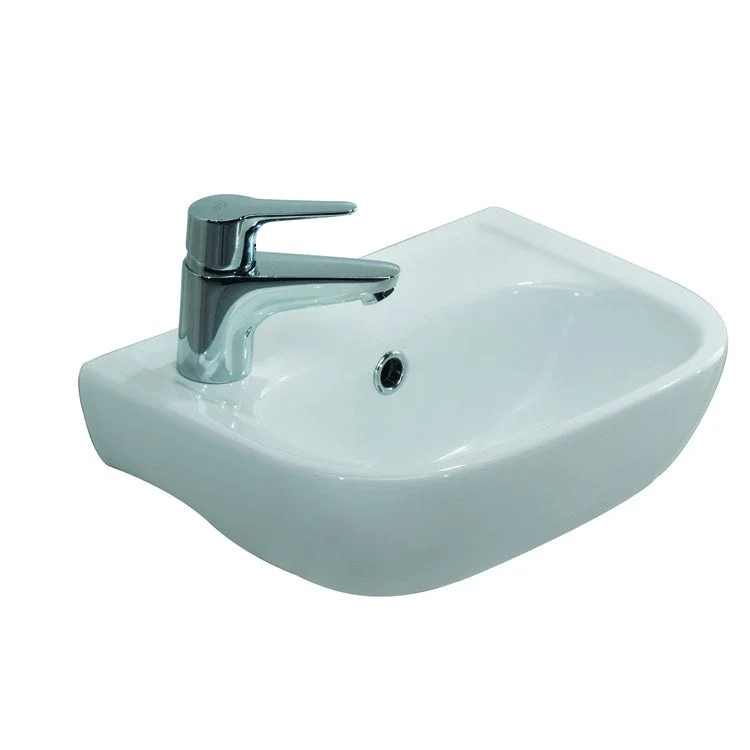 Lavatory Sink Caroline 380 Wall Hung 15 Inch Rectangle White