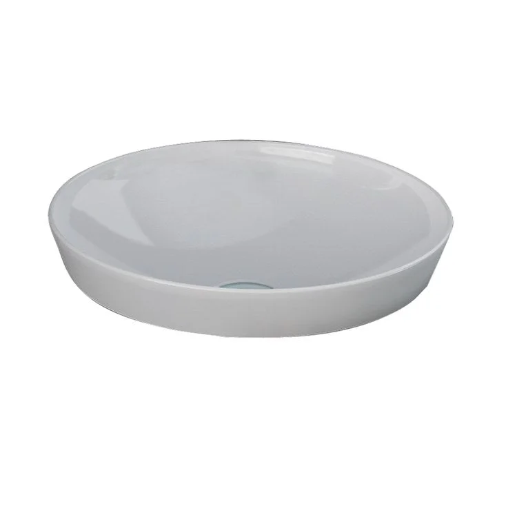 Lavatory Sink Variant Drop In 14 Inch Round White