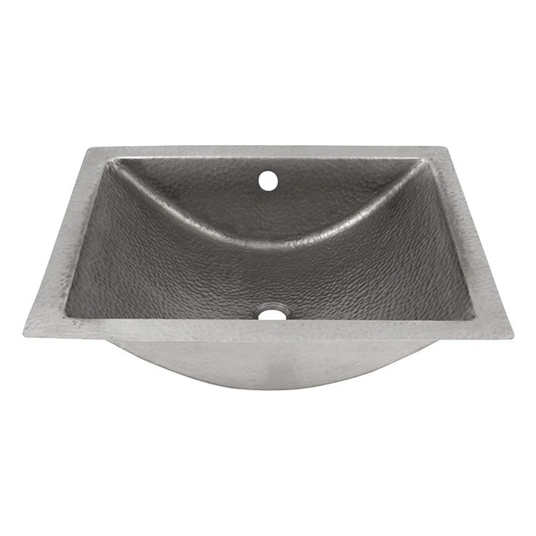 Lavatory Sink Fuller Concave 20 Inch Concave Hammered Pewter