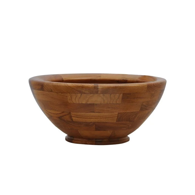 Vessel Antigua Above Counter Round 17-3/4 Inch Teak Natural Wood