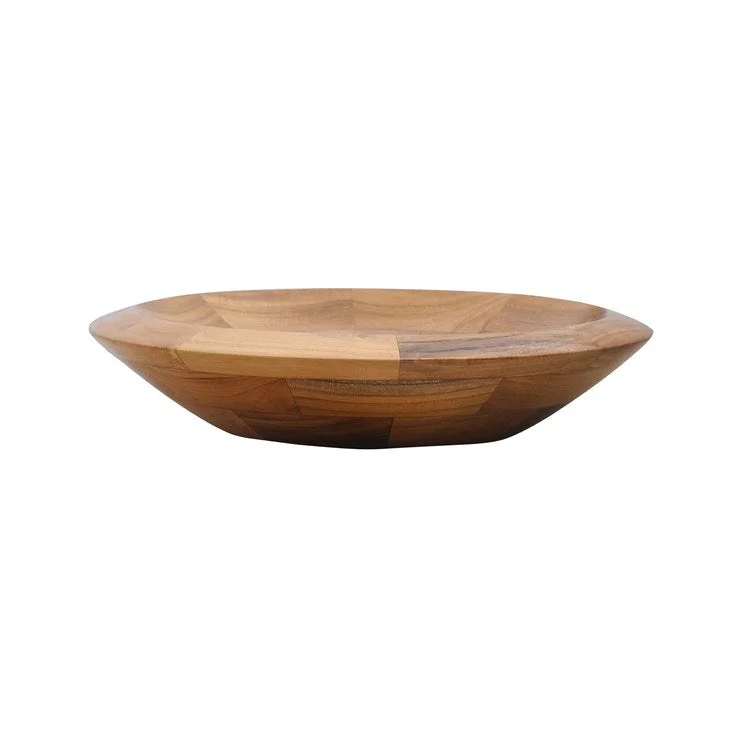 Vessel Lutari Above Counter Round 15-3/4 Inch Teak Natural Wood