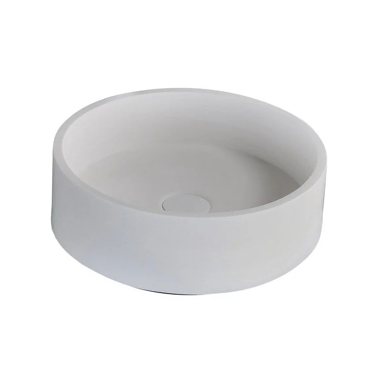 Lavatory Sink Aura Above Counter 15 Inch Round White