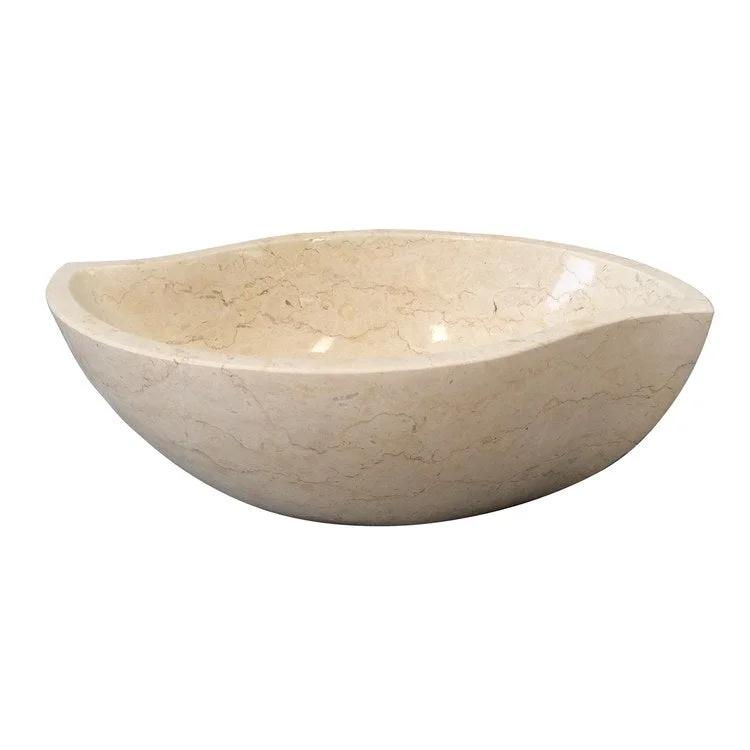 Vessel Canim 16 Inch Cream Marble