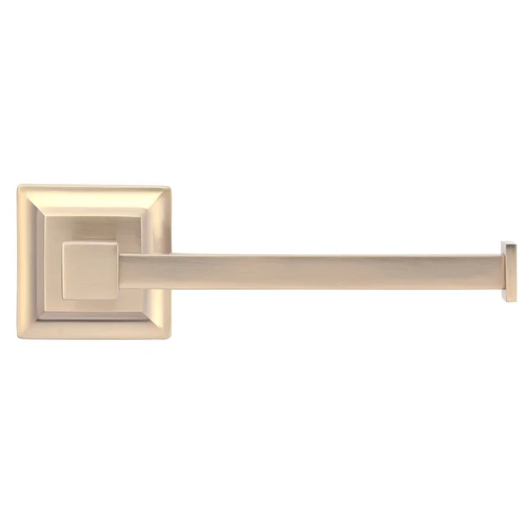 Toilet Paper Holder Stanton Brushed Nickel Brass 9 x 6 x 11 Inch 3-1/4 Inch Wall Mount