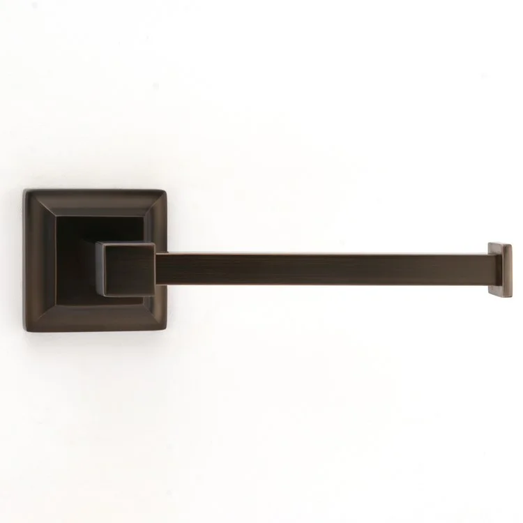 Toilet Paper Holder Stanton Oil Rubbed Bronze Brass 9 x 6 x 11 Inch 3-1/4 Inch Wall Mount