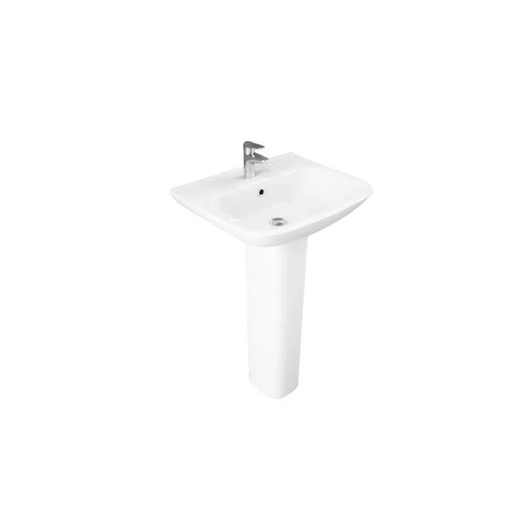 Pedestal Top Eden 520 20-1/2 Inch White Vitreous China Rectangle