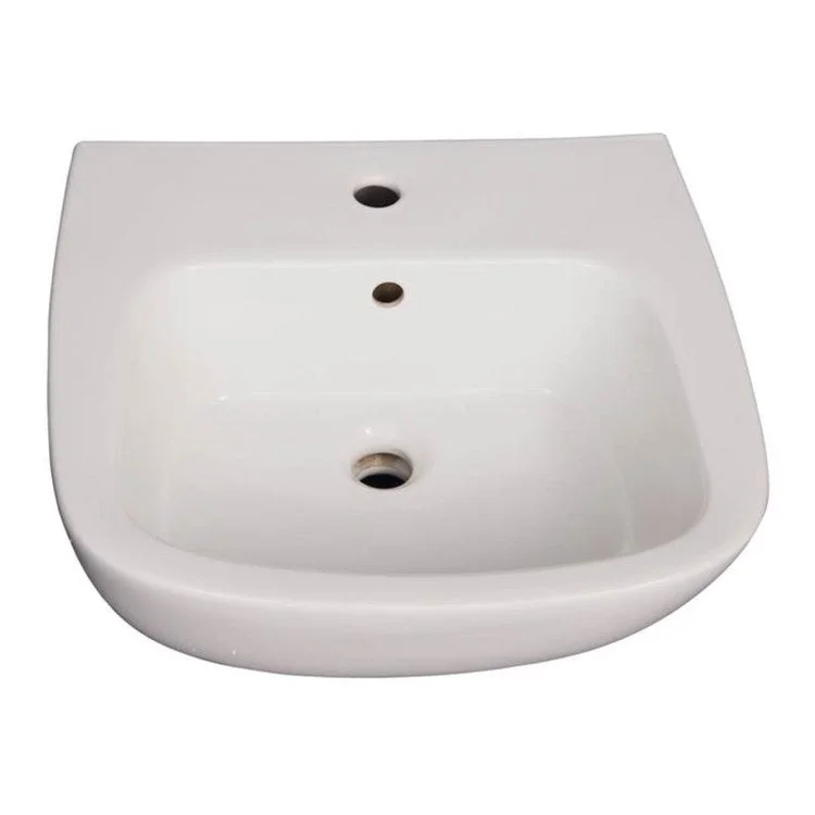 Pedestal Top Elena 500 19-3/4 Inch White Vitreous China Rectangle