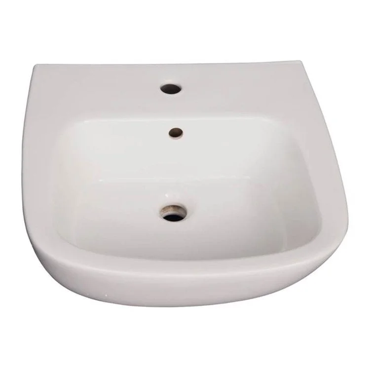 Pedestal Top Elena 600 23-5/8 Inch White Vitreous China Rectangle