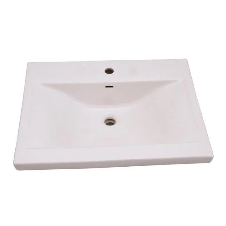 Pedestal Top Mistral 510 20 Inch White Vitreous China Rectangle