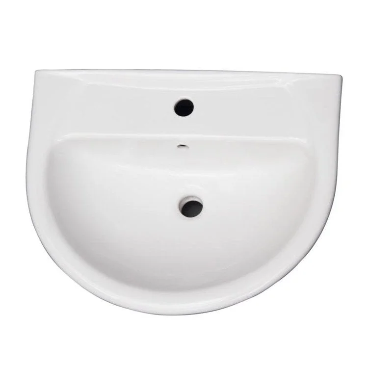 Pedestal Top Karla 23-3/4 Inch White Vitreous China