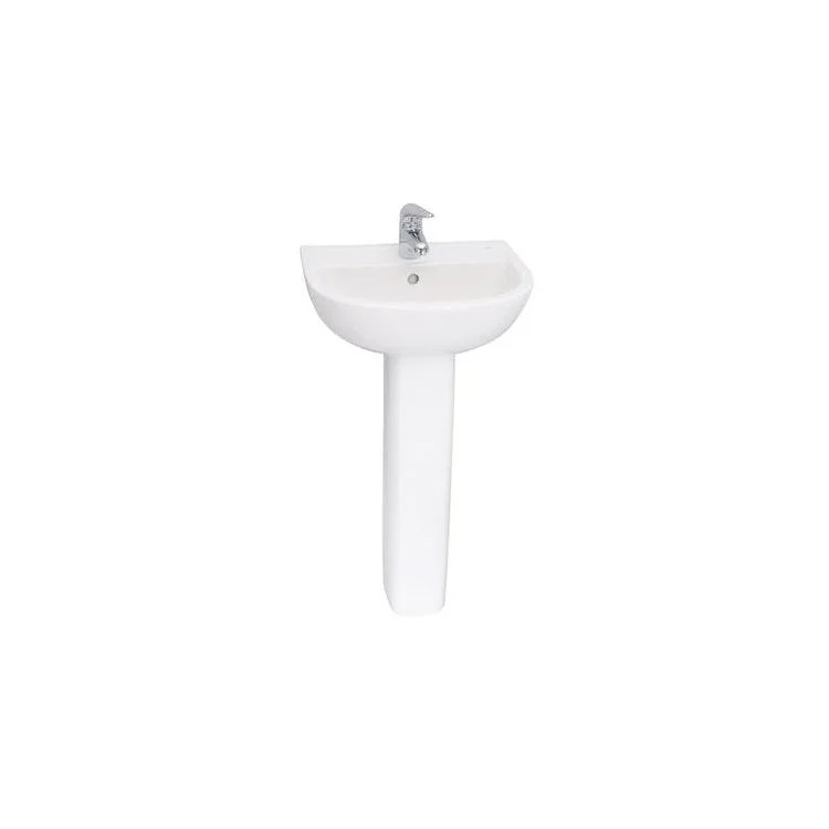 Pedestal Top Compact 450 17-3/4 Inch White Vitreous China