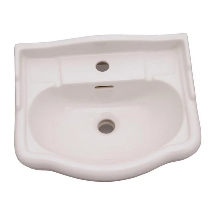 Pedestal Top Stanford 460 18-1/8 Inch Bisque Vitreous China Rectangle