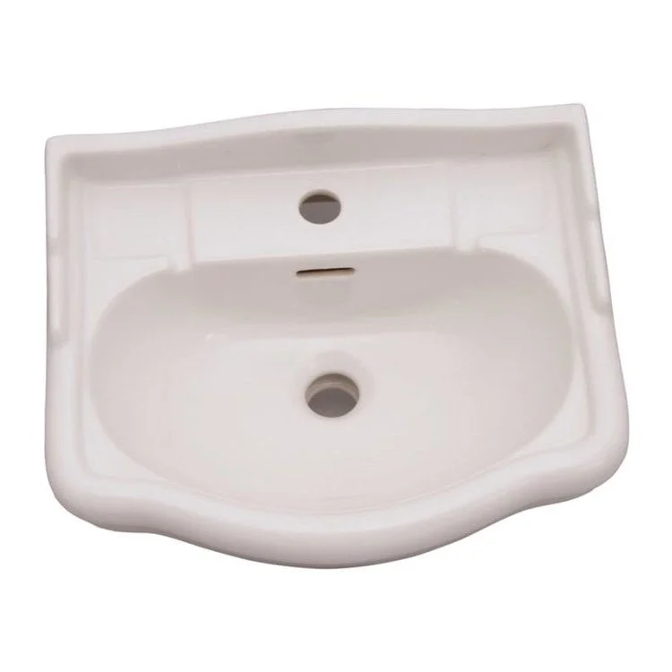 Pedestal Top Stanford 460 18-1/8 Inch White Vitreous China Rectangle