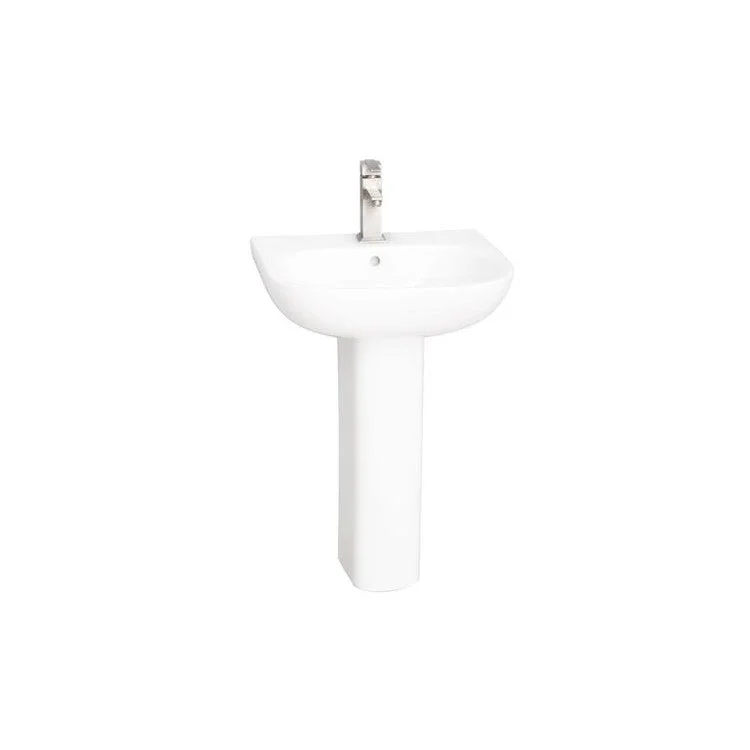 Pedestal White Tonique 450 Vitreous China for B/3-2021WH Or B/3-2028WH