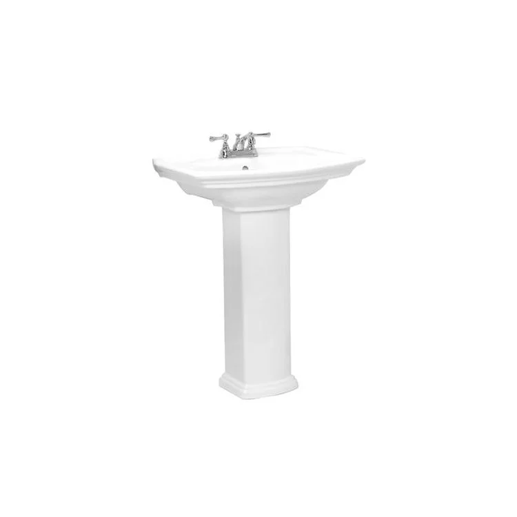 Pedestal White Washington Large Vitreous China