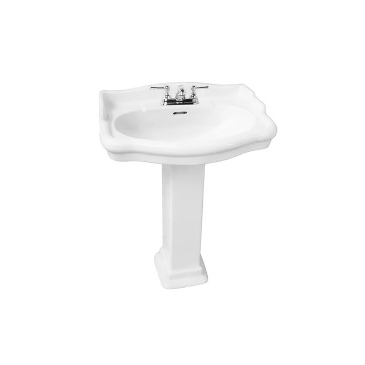 Pedestal White Stanford Large Vitreous China