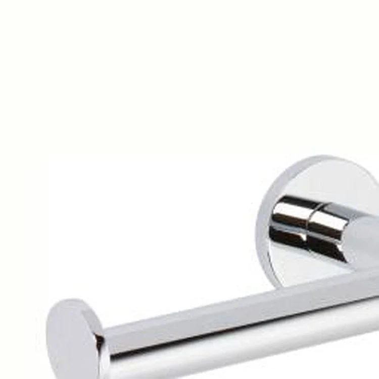 Toilet Paper Holder Sine 1 Post Open Polished Chrome Brass 5 Inch 3-9/16 Inch Wall Mount