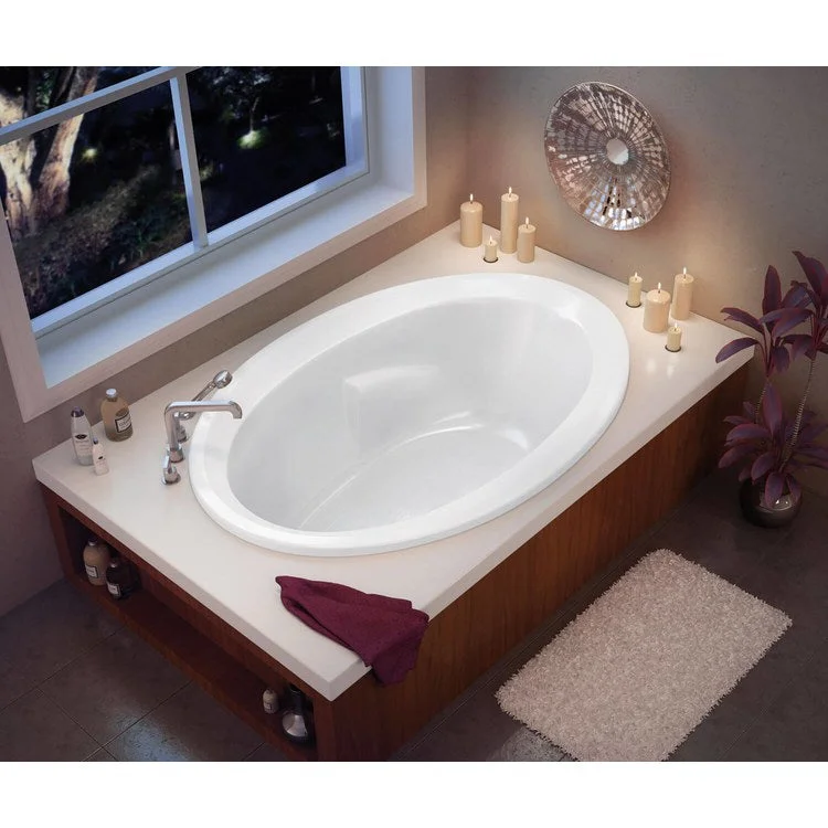 Tub Twilight 60 x 42 Inch Drop-In Combined Whirlpool Aeroeffect End White Acrylic