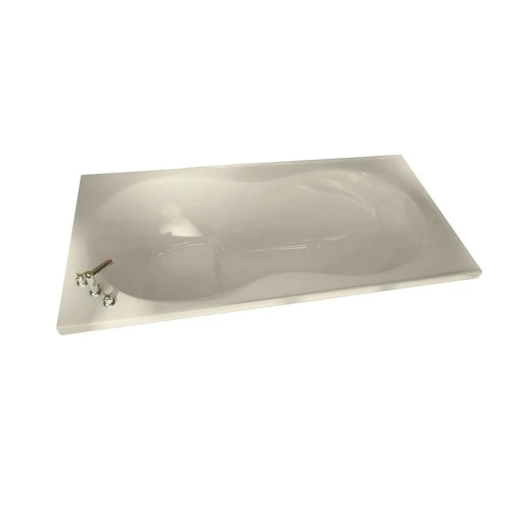 Tub Melodie 66 x 33 Inch Alcove Aerofeel Center Bone Acrylic