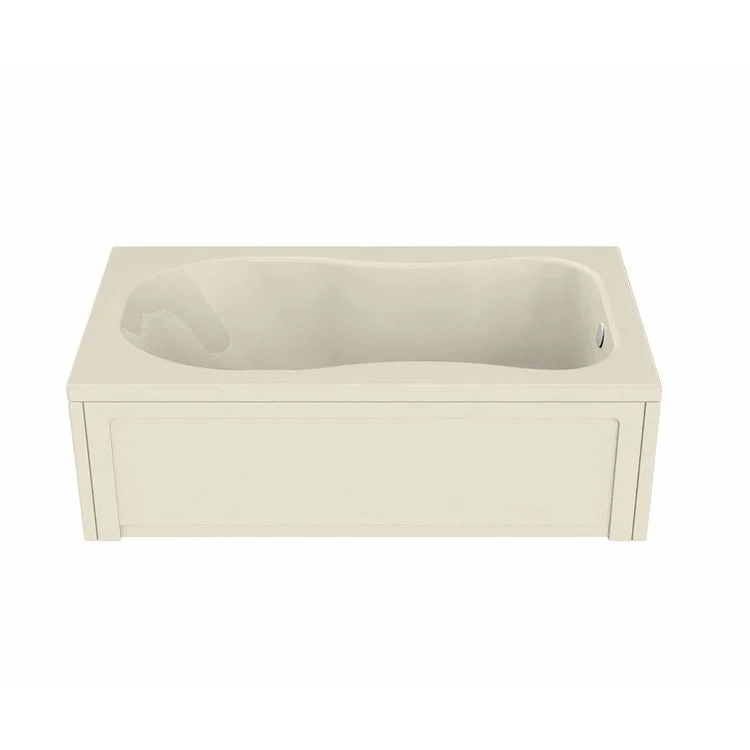 Tub Topaz 60 x 32 Inch Alcove Aerofeel End Bone Acrylic