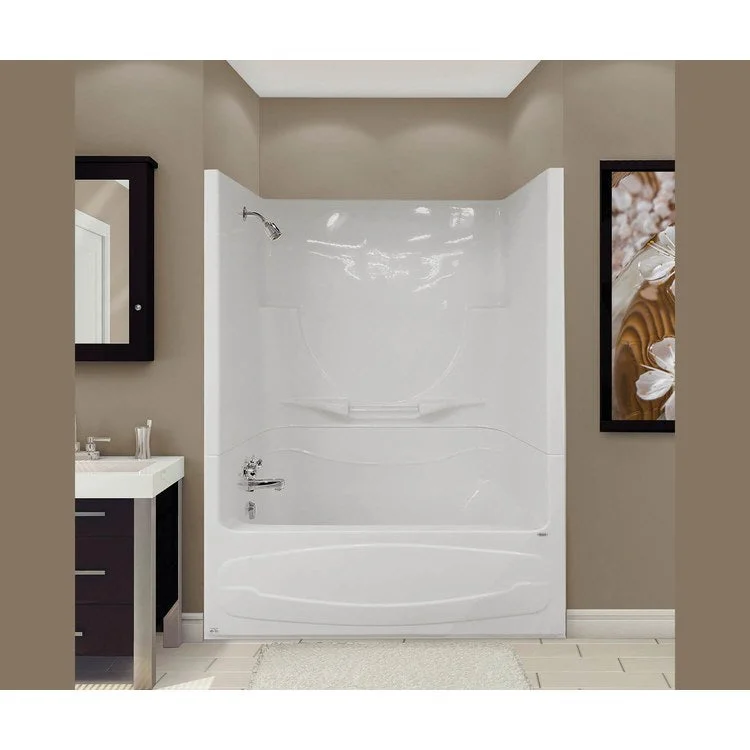 Tub Figaro II 59L x 33W Inch Alcove Whirlpool Right Hand White Acrylic