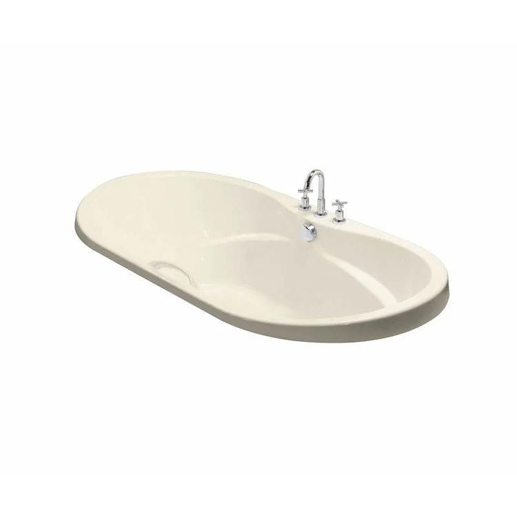 Tub Living 60L x 42W Inch Drop-In Hydromax Center Bone Acrylic