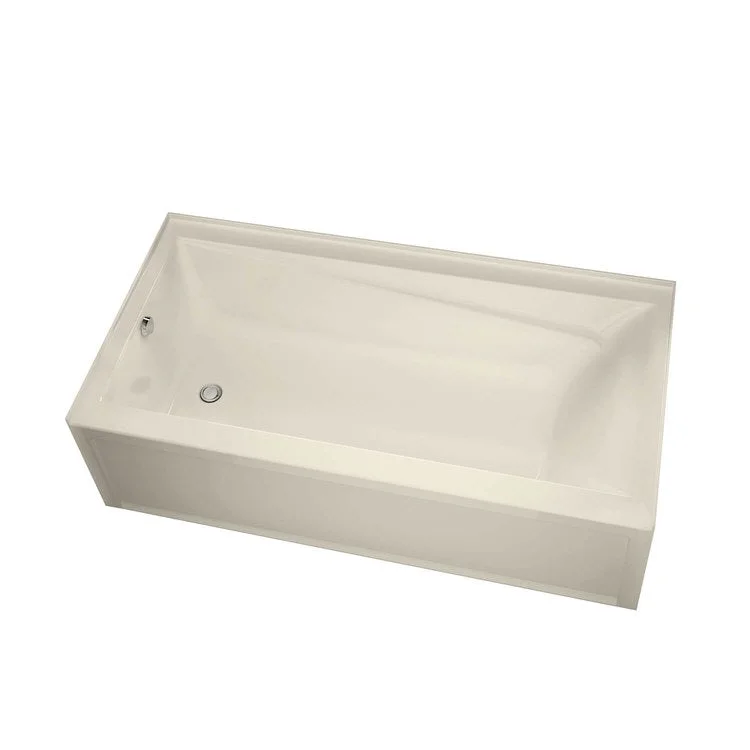 Tub New Town 60L x 30W Inch Alcove Whirlpool Right Hand Bone Acrylic