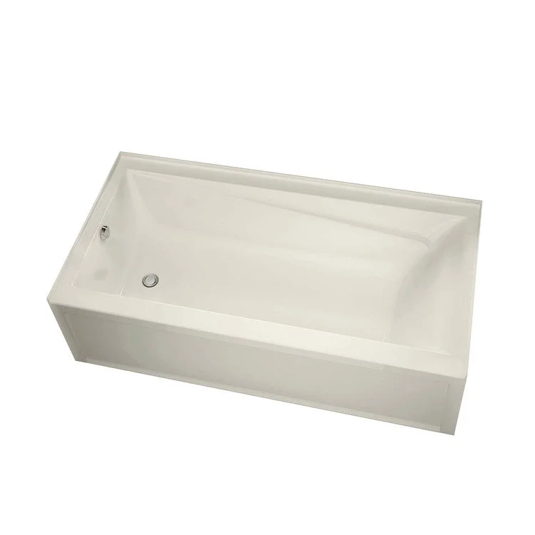 Tub New Town 60L x 30W Inch Alcove Whirlpool Right Hand Biscuit Acrylic