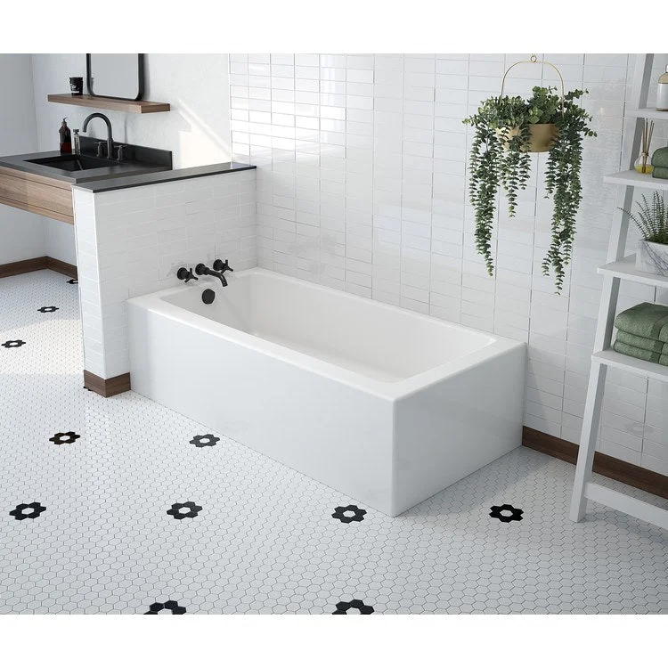 Tub Mackenzie 60L x 30W Inch Corner Access Left Hand White AcrylX